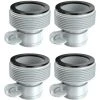 IRISFR Lilaris Adaptateurs De Tuyau Pour Pompes De Piscine, Adaptateur De Tuyau De Piscine Pour Pompes à Filtre Et Système D'eau Salée, Convertisseur De Tuyau Pour Kits De Piscine (lot De 4 )