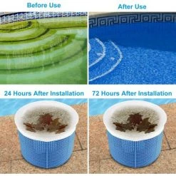 OUSUDELA 30pcs Chaussette Skimmer, Filtre Jetable Pour Skimmer Piscine & Spa Net Skim Nettoyage De Piscine Enlever Les Poils De Chien, Les Petites Particules -Accessoire Piscine 58338341 5