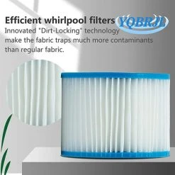 TANABATA Pour Le Filtre De Bestway Insert VI, Filtre De Remplacement Du Filtre Pour Lay-z-spa Miami, Pour Vegas, Pour MONACO.Filtre Pour La Bestway VI Pools Cartouche Filtrante, Taille 6-58323 (4pcs) -Accessoire Piscine 58385760 4