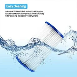 AOUGO Filtre De Rechange Pour Piscine Spa - Cartouche Filtrante De Rechange Compatible Avec 29000E / 59900E Pour Piscine Gonflable, Bain à Remous, Spa -Accessoire Piscine 58573978 4