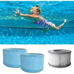AOUGO Lot De 6 Sacs En Maille Pour Filtre De Piscine MSpa, Filtre De Piscine Gonflable, Cartouches De Spa, Filet De Protection 10,5 X 6,8 Cm 7 AOUGO Lot De 6 Sacs En Maille Pour Filtre De Piscine MSpa, Filtre De Piscine Gonflable, Cartouches De Spa, Filet De Protection 10,5 X 6,8 Cm -Accessoire Piscine 58573983 3