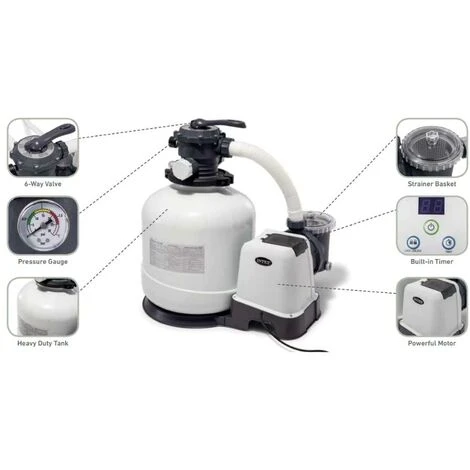 Pompe à Filtre à Sable Intex 26644GS - 5.700 Litres Par Heure 5 Pompe à Filtre à Sable Intex 26644GS - 5.700 Litres Par Heure – Image 5