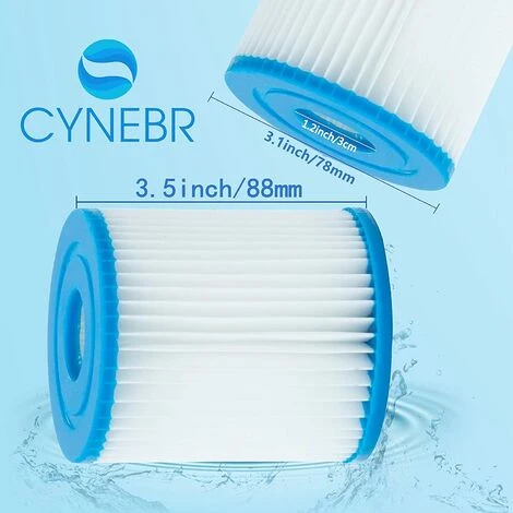 HIASDFLS 4Pcs Cartouche Filtre Piscine Type I Pour Bestway Pompe De Piscine, Filtre Cartouche Type I, 58093 Filtres Pour Filtre Gonflable De Piscine-Installation Facile-Pour Le Nettoyage Des Tuyaux 5 HIASDFLS 4Pcs Cartouche Filtre Piscine Type I Pour Bestway Pompe De Piscine, Filtre Cartouche Type I, 58093 Filtres Pour Filtre Gonflable De Piscine-Installation Facile-Pour Le Nettoyage Des Tuyaux – Image 5