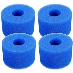 HIASDFLS 4 Pièces Filtre De Piscine En Mousse, Filtre Éponge Cartouche, Éponge Filtrante Type A, Cartouche De Filtre En Mousse Réutilisable Lavable, Pour Spa, Piscine, Jacuzzi-Blue-108*40*73Mm