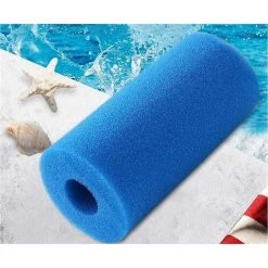 HIASDFLS 2 Pièces Mousse Filtre Piscine Cartouches Filtrantes Réutilisables Préfiltre Mousse Éponge Filtrante Pour Piscine Spa Nettoyant Réutilisable Pour Éponge De Filtre Lavable Pour Bains À Remous Piscine -Accessoire Piscine 58678361 4
