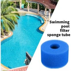 GDRHVFD Filtre Éponge, Éponge De Cartouche Filtrante, Éponge De Filtre De Piscine, Cartouche De Remplacement Lavable Réutilisable, Filtre D'Éponge De Filtre De Bain À Remous -1Pcs-Blue-108*40*73Mm -Accessoire Piscine 58696795 4