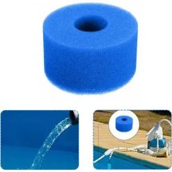 GDRHVFD Filtre Éponge, Éponge De Cartouche Filtrante, Éponge De Filtre De Piscine, Cartouche De Remplacement Lavable Réutilisable, Filtre D'Éponge De Filtre De Bain À Remous -1Pcs-Blue-108*40*73Mm -Accessoire Piscine 58696795 5