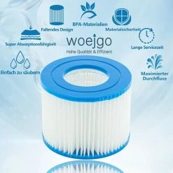 GDRHVFD 8Pcs Cartouches Filtrantes Pour Piscine De Type Vi Pour Bestway Taille 6-58323 5 GDRHVFD 8Pcs Cartouches Filtrantes Pour Piscine De Type Vi Pour Bestway Taille 6-58323 -Accessoire Piscine 58696841 2