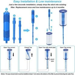 REGALI Filtre Spa Dure 4 Mois Cartouches De Filtres De Piscine à Cartouche Pièces Minérales Pour Spa Et Jacuzzi Cartouche Filtrante Pour Piscine Et Spa Cartouche Spa Bâton Filtre De Piscine, 2 Pièces（Bleu） -Accessoire Piscine 58700215 3