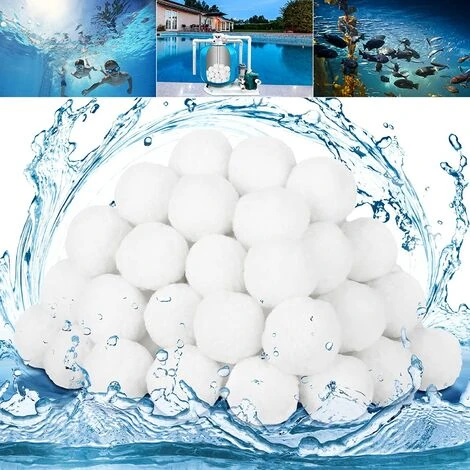 FVBJD 1600g Boules De Filtre De Piscine Balles Filtrantes Balles De Filtration Filtre Balls Réutilisables Peut Remplacer 32 Kg Sable Filtrant Sable De Quartz,Convient à Divers Systèmes De Filtration 1 FVBJD 1600g Boules De Filtre De Piscine Balles Filtrantes Balles De Filtration Filtre Balls Réutilisables Peut Remplacer 32 Kg Sable Filtrant Sable De Quartz,Convient à Divers Systèmes De Filtration