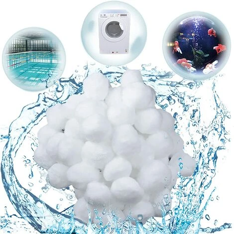 FVBJD Filtre Balls, Boules De Filtre, Balles Filtrantes Réutilisables, Convient à Divers Systèmes De Filtration Boules De Filtre De Piscine(300g) 1 FVBJD Filtre Balls, Boules De Filtre, Balles Filtrantes Réutilisables, Convient à Divers Systèmes De Filtration Boules De Filtre De Piscine(300g)