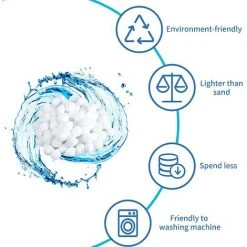 FVBJD Filtre Balls, Boules De Filtre, Balles Filtrantes Réutilisables, Convient à Divers Systèmes De Filtration Boules De Filtre De Piscine(300g) -Accessoire Piscine 58754815 2