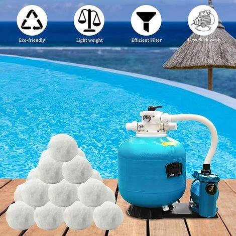 FVBJD Balles Filtrantes, Balle Filtrante Piscine, Boules De Filtre De Piscine (1300) 4 FVBJD Balles Filtrantes, Balle Filtrante Piscine, Boules De Filtre De Piscine (1300) – Image 4