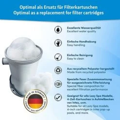 FVBJD Boule Filtrante Piscine - Le Matériau Le Plus Léger Pour La Meilleure Performance - Remplace 25 Kg De Sable Filtrant Sable De Quartz - Accessoires De Piscine - Balle Filtrante Piscine -Accessoire Piscine 58754826 2