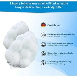 FVBJD Boule Filtrante Piscine - Le Matériau Le Plus Léger Pour La Meilleure Performance - Remplace 25 Kg De Sable Filtrant Sable De Quartz - Accessoires De Piscine - Balle Filtrante Piscine -Accessoire Piscine 58754826 4
