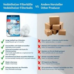 FVBJD Boule Filtrante Piscine - Le Matériau Le Plus Léger Pour La Meilleure Performance - Remplace 25 Kg De Sable Filtrant Sable De Quartz - Accessoires De Piscine - Balle Filtrante Piscine -Accessoire Piscine 58754826 5