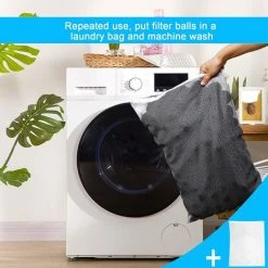 FVBJD 1400g Boules De Filtre De Piscine Noir,Balles Filtrantes Filtre Balls Pour Piscine Balles De Filtration, Au Lieu De 50kg De Sable Filtrant, Utilisées Dans Les Piscines, Filtres à Sable -Accessoire Piscine 58754827 2