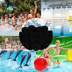 FVBJD 1400g Boules De Filtre De Piscine Noir,Balles Filtrantes Filtre Balls Pour Piscine Balles De Filtration, Au Lieu De 50kg De Sable Filtrant, Utilisées Dans Les Piscines, Filtres à Sable -Accessoire Piscine 58754827 3