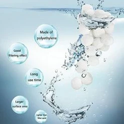 FVBJD Boules De Filtre De Piscine 700g Balles Filtrantes Alternative Pour 25 Kg De Sable, Filtrant Balles Média Filtre à Fibres Pour Piscine Filtres à Sable Filtrage De L'eau. -Accessoire Piscine 58754829 4