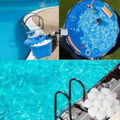 FVBJD Balle Filtrante Piscine,Balles Filtrantes,Boules De Filtre De Piscine, 700g Remplacent 25kg De Sable Filtrant,Convient Aux Grandes Piscines, Aquariums, Filtres De Piscine, Produits De Piscine (700G) -Accessoire Piscine 58754830 3