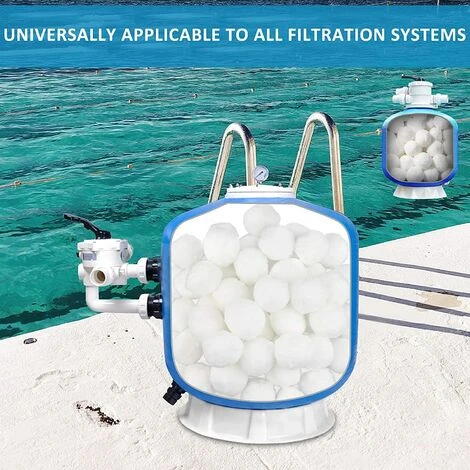 FVBJD Filtre Balls Balles De Filtration, Filtre Pour Piscine De 1400g Peut Remplacer 50kg Sable Filtrant, Convient à Divers Systèmes De Filtration Boules De Filtre De Piscine 3 FVBJD Filtre Balls Balles De Filtration, Filtre Pour Piscine De 1400g Peut Remplacer 50kg Sable Filtrant, Convient à Divers Systèmes De Filtration Boules De Filtre De Piscine – Image 3