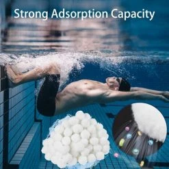 FVBJD Balles Filtrantes, 700g Boules De Filtre De Piscine, Alternative Pour 25kg De Sable Filtrant, Filtre Pour Piscine, Média Filtre à Fibres Pour Piscine Filtres à Sable Filtrage De L'eau -Accessoire Piscine 58754832 4
