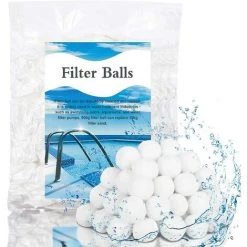 FVBJD 900g Boules De Filtre De Piscine Balles Filtrantes Balles De Filtration Filtre Balls Réutilisables Peut Remplacer 57 Kg Sable Filtrant Sable De Quartz,Convient Systèmes De Filtration