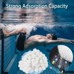 FVBJD Balles Filtrantes, Boules De Filtre De Piscine 700g, Alternative Pour 25kg De Sable Filtrant, Filtre Pour Piscine, Média Filtre à Fibres Pour Piscine Filtres à Sable Filtrage De L'eau -Accessoire Piscine 58754842 4