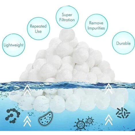 FVBJD Balles Filtrantes 1400g,Boules De Filtre Réutilisables De Piscine,Alternative Pour 50 Kg De Sable,Boules De Filtre De Piscine Pour Piscines Intérieure Et Extérieure,Média Filtre à Fibres Pour Piscine 3 FVBJD Balles Filtrantes 1400g,Boules De Filtre Réutilisables De Piscine,Alternative Pour 50 Kg De Sable,Boules De Filtre De Piscine Pour Piscines Intérieure Et Extérieure,Média Filtre à Fibres Pour Piscine – Image 3