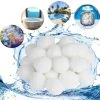 FVBJD 700g Filtre Balls Balles De Filtration,Filtre Pour Piscine De Peut Remplacer 25 Kg Sable Filtrant Sable De Quartz,Convient à Divers Systèmes De Filtration Boules De Filtre De Piscine