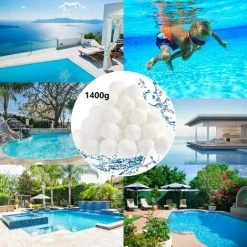 FVBJD 700g Filtre Balls Balles De Filtration,Filtre Pour Piscine De Peut Remplacer 25 Kg Sable Filtrant Sable De Quartz,Convient à Divers Systèmes De Filtration Boules De Filtre De Piscine -Accessoire Piscine 58754862 4