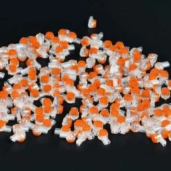FVBJD 200pcs Connecteurs De Câble à UY2, Connecteur Épissure Rapide Terminaux Étanche Avec Bouton Transparent Orange -Accessoire Piscine 58758239 5