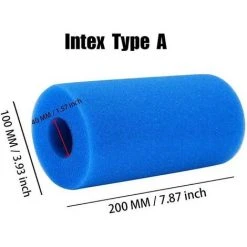TINOR Éponge Filtrante Type A, Mousse Pour Filtre Piscine, Filtre Piscine Lavable Reutilisable, Filtre Éponge Cartouche, Filtre Spa Intex Reutilisable, 2 Pièces 6 TINOR Éponge Filtrante Type A, Mousse Pour Filtre Piscine, Filtre Piscine Lavable Reutilisable, Filtre Éponge Cartouche, Filtre Spa Intex Reutilisable, 2 Pièces -Accessoire Piscine 58831147 2