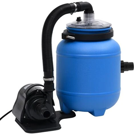 INLIFE Pompe De Filtration De Piscine Noir Et Bleu 4 M³/h 4 INLIFE Pompe De Filtration De Piscine Noir Et Bleu 4 M³/h – Image 4