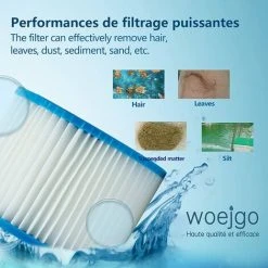 AOUGO Filtre Spa Pour Bestway 58323, Cartouche Filtrante Taille 6 Pour Lay-Z-Spa, Pour Monaco, Pour Miami, Pour Vegas (Lot De 4) -Accessoire Piscine 59300372 3