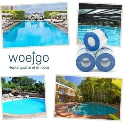 AOUGO Filtre Spa Pour Bestway 58323, Cartouche Filtrante Taille 6 Pour Lay-Z-Spa, Pour Monaco, Pour Miami, Pour Vegas (Lot De 4) -Accessoire Piscine 59300372 5
