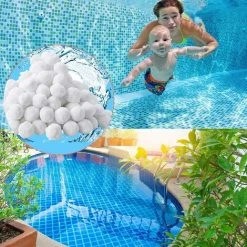 PERLE RARE Boule Filtrante, Boule Filtrante De Piscine 700g, Boule Filtrante Au Lieu De 25kg De Sable Filtrant, Accessoires De Nettoyage De Piscine -Accessoire Piscine 59324970 5