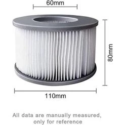 EINEMGELD Lot De 6 Filtres De Jacuzzi Pour Piscines Gonflables MSPA, Version Améliorée, Cartouche De Filtre Compatible Avec Tous Les Jacuzzi Actuels 7 EINEMGELD Lot De 6 Filtres De Jacuzzi Pour Piscines Gonflables MSPA, Version Améliorée, Cartouche De Filtre Compatible Avec Tous Les Jacuzzi Actuels -Accessoire Piscine 59433919 3