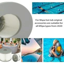 EINEMGELD Lot De 6 Filtres De Jacuzzi Pour Piscines Gonflables MSPA, Version Améliorée, Cartouche De Filtre Compatible Avec Tous Les Jacuzzi Actuels 8 EINEMGELD Lot De 6 Filtres De Jacuzzi Pour Piscines Gonflables MSPA, Version Améliorée, Cartouche De Filtre Compatible Avec Tous Les Jacuzzi Actuels -Accessoire Piscine 59433919 4