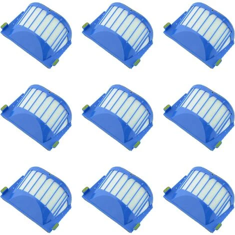EINEMGELD Pack Complet De 9 Filtres Compatible Avec Roomba 600. Kit De Rechange Pour Filtre Série 6. Pièce De Rechange Avec Neuf Filtres. 1 EINEMGELD Pack Complet De 9 Filtres Compatible Avec Roomba 600. Kit De Rechange Pour Filtre Série 6. Pièce De Rechange Avec Neuf Filtres.