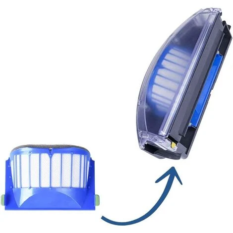 EINEMGELD Pack Complet De 9 Filtres Compatible Avec Roomba 600. Kit De Rechange Pour Filtre Série 6. Pièce De Rechange Avec Neuf Filtres. 2 EINEMGELD Pack Complet De 9 Filtres Compatible Avec Roomba 600. Kit De Rechange Pour Filtre Série 6. Pièce De Rechange Avec Neuf Filtres. – Image 2