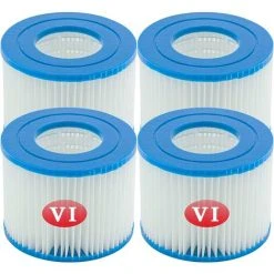 EINEMGELD Filtre VI Cartouche Pour Bestway Lay-Z-Spa, Cartouches Filtrantes Rechange Pour Miami Vegas Monaco BW58323, Pour Bestway 58239 (4 Pièces)