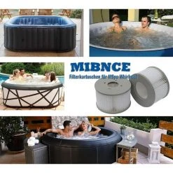 EINEMGELD Lot De 8 Cartouches Filtrantes De Rechange Pour Piscine Gonflable Mspa, Jacuzzi -Accessoire Piscine 59434055 5
