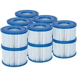 EINEMGELD Bestway 58323 Lay-Z-Spa Cartouche Filtrante Taille VI Standard : Lot De 6 X 2. Standard: 6 X Twin Pack (12 Filters) Blanc Et Bleu
