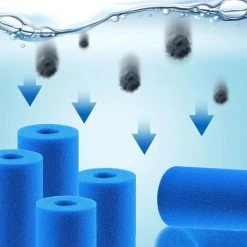 STARLIGHT Filtre De Piscine En Mousse, SL.GT 2 Cartouche De Filtre éponge, Filtre Éponge Cartouche Réutilisables Et Lavables,20*10*4CM -Accessoire Piscine 59742192 4