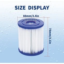 BENOBBY KIDS Lot De 4 Filtres Pour Type I Remplace Les Cartouches Filtrantes, Filtre Pompe Piscine , Accessoire Pour Le Nettoyage De La Piscine Pour -Accessoire Piscine 59761951 2