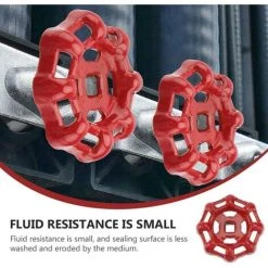 GALOZZOIT Volant De Vanne Fer Rouge 7x7mm Poignées De Partie Supérieure Pour Vanne D'arrêt Vanne à Siège D'angle Vanne à Voie Droite Vanne à Siège Droit Conduite D'eau -Accessoire Piscine 59853303 3
