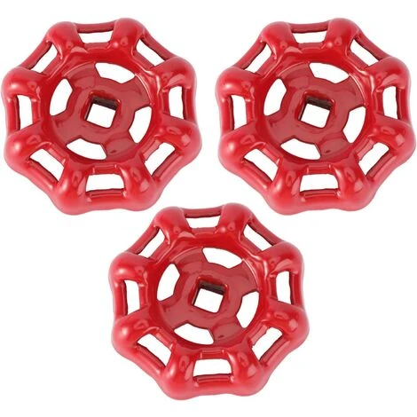 GALOZZOIT Volant De Vanne Poignée De Vanne En Fer Rouge Vanne à Boisseau Sphérique Vanne D'arrêt Robinet De Conduite D'eau Vanne Partie Supérieure Poignée 6x6mm 3 Pièces 2 GALOZZOIT Volant De Vanne Poignée De Vanne En Fer Rouge Vanne à Boisseau Sphérique Vanne D'arrêt Robinet De Conduite D'eau Vanne Partie Supérieure Poignée 6x6mm 3 Pièces – Image 2