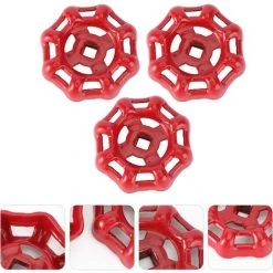 GALOZZOIT Volant De Vanne Poignée De Vanne En Fer Rouge Vanne à Boisseau Sphérique Vanne D'arrêt Robinet De Conduite D'eau Vanne Partie Supérieure Poignée 6x6mm 3 Pièces 9 GALOZZOIT Volant De Vanne Poignée De Vanne En Fer Rouge Vanne à Boisseau Sphérique Vanne D'arrêt Robinet De Conduite D'eau Vanne Partie Supérieure Poignée 6x6mm 3 Pièces -Accessoire Piscine 59853331 5
