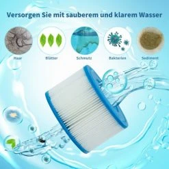 GRID COOL Intex 29011E Type S1 Pour PureSpa Filtre,Easy Set Pool Spa Hot Tub Filter Replacement Cartridges,pour Jardin Extérieur (6 Pcs) -Accessoire Piscine 60029857 2